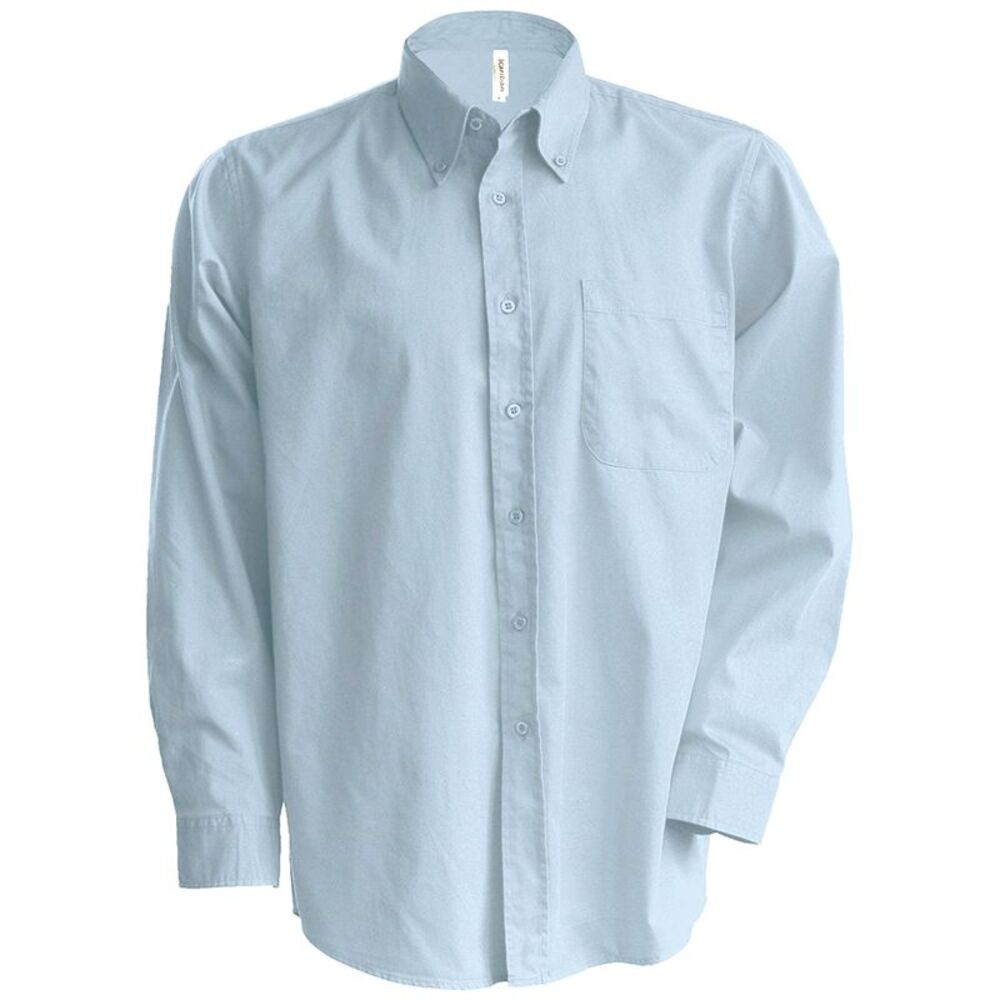 Kariban Mens Long Sleeve Easy Care Oxford Shirt / Oxford Blue